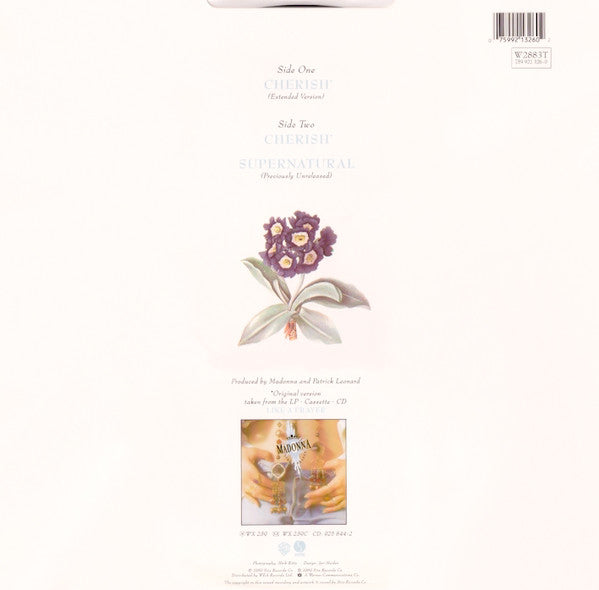 Madonna : Cherish (12", Mus)