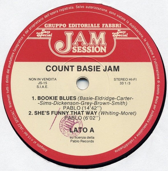 Count Basie : Count Basie Jam (Montreux 14-7-1977) (LP, Album, Abr)