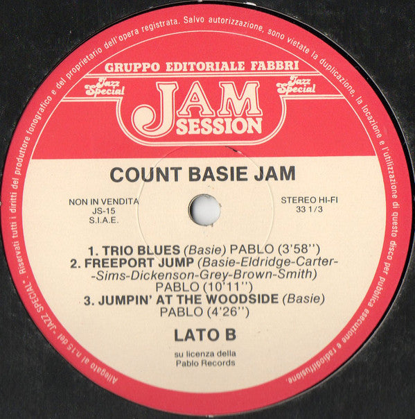 Count Basie : Count Basie Jam (Montreux 14-7-1977) (LP, Album, Abr)
