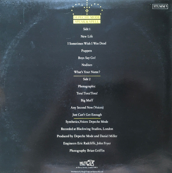 Depeche Mode : Speak & Spell (LP, Album, RE, MPO)