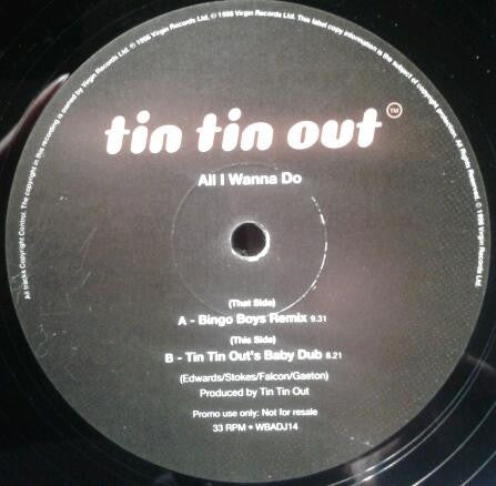 Tin Tin Out : All I Wanna Do (12", Promo)