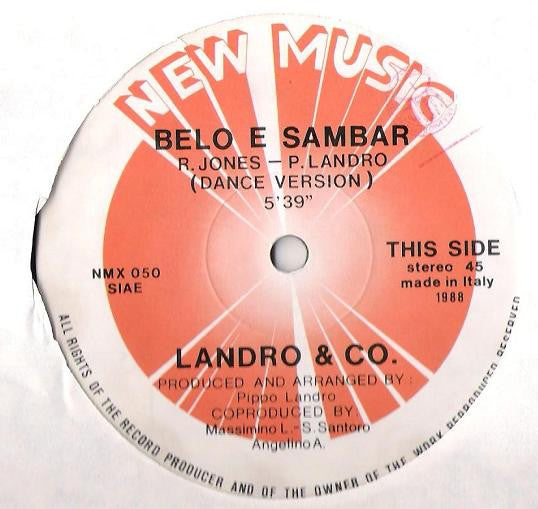 L.A.N.D.R.O. & Co. : Belo E Sambar (12")