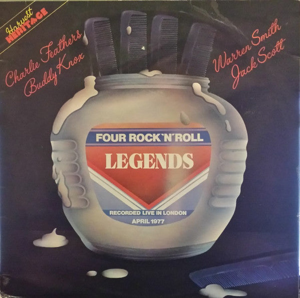 Charlie Feathers, Buddy Knox, Warren Smith (3), Jack Scott : Four Rock'N'Roll Legends  (LP)
