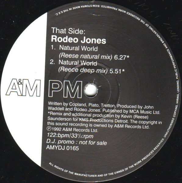 Rodeo Jones : Natural World (12", Promo)