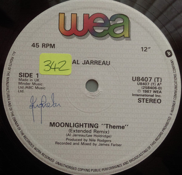 Al Jarreau : Moonlighting (Extended Remix) (12")