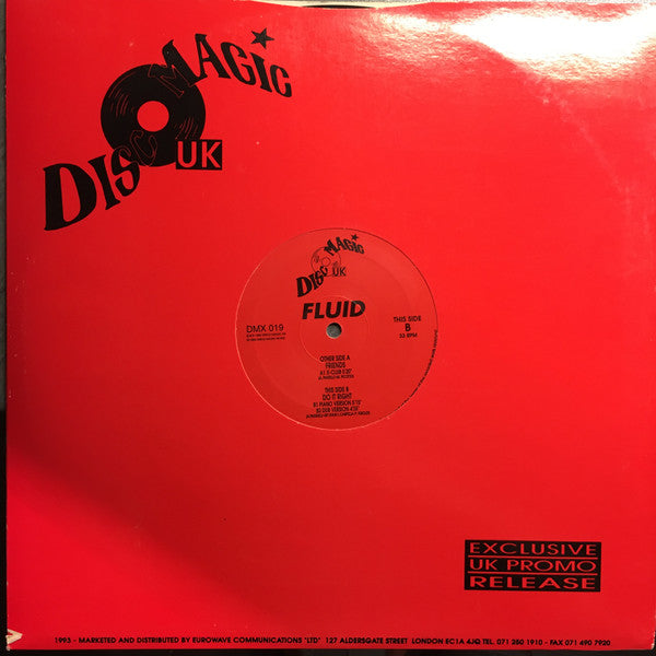 Fluid (4) : Friends / Do It Right (12", Ltd, Promo)
