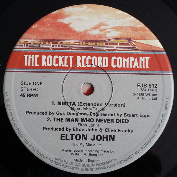 Elton John : Nikita (12", Single, Ltd)