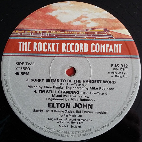 Elton John : Nikita (12", Single, Ltd)