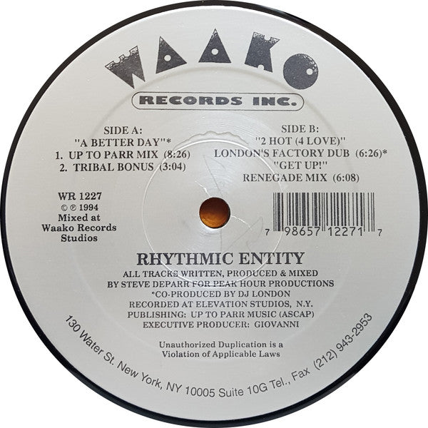 Rhythmic Entity : A Better Day (12")