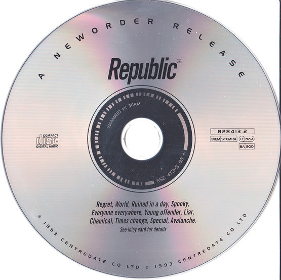 New Order : Republic (CD, Album)