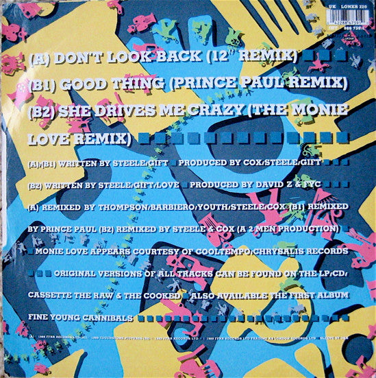 Fine Young Cannibals : Don't Look Back (Remix) (12")