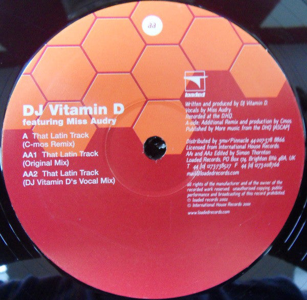 DJ Vitamin D : That Latin Track (12", Promo)