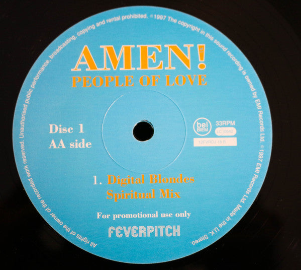 Amen! UK : People Of Love (2x12", Promo)