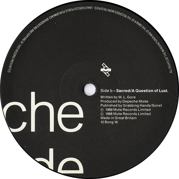 Depeche Mode : Everything Counts, Nothing, Sacred, A Question Of Lust (12", EP, Single, MPO)
