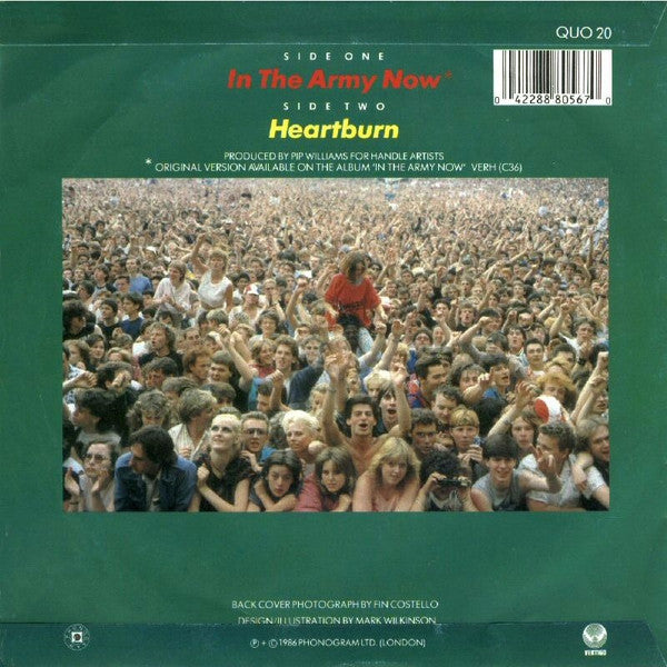 Status Quo : In The Army Now (7", Pap)