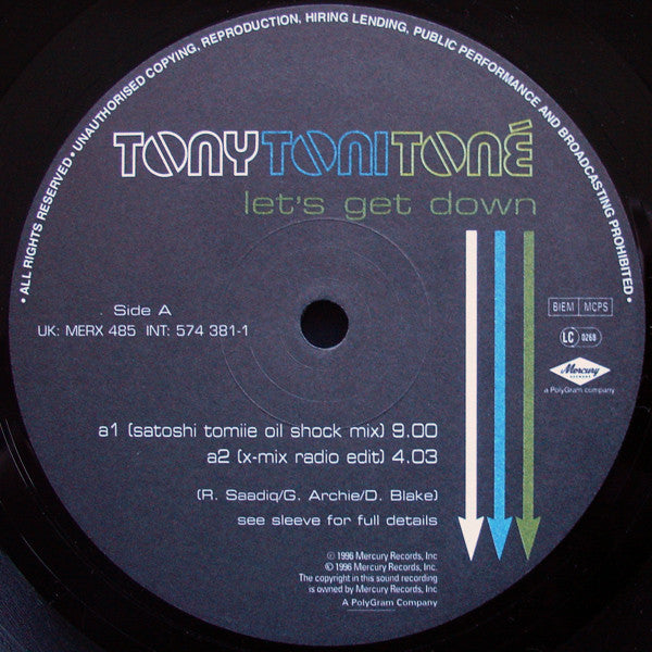 TonyToniToné* : Let's Get Down (12")