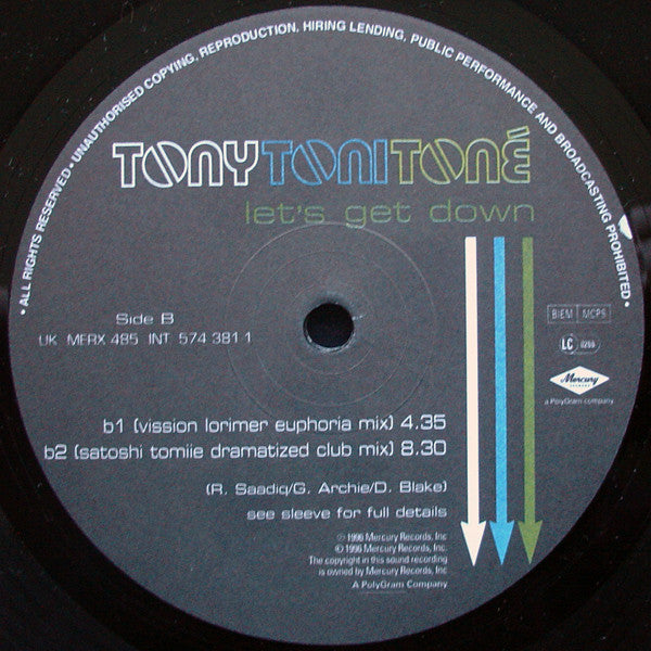 TonyToniToné* : Let's Get Down (12")
