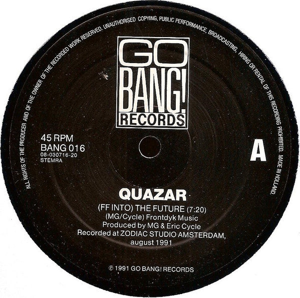 Quazar : (Fast Forward) Into The Future (12")