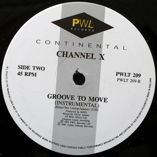 Channel X : Groove To Move (12")