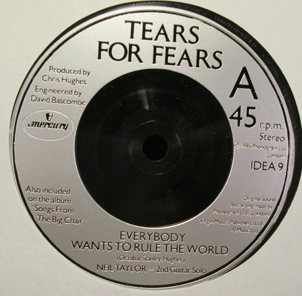 Tears For Fears : Everybody Wants To Rule The World (2x7", Single, Ltd, S/Edition)