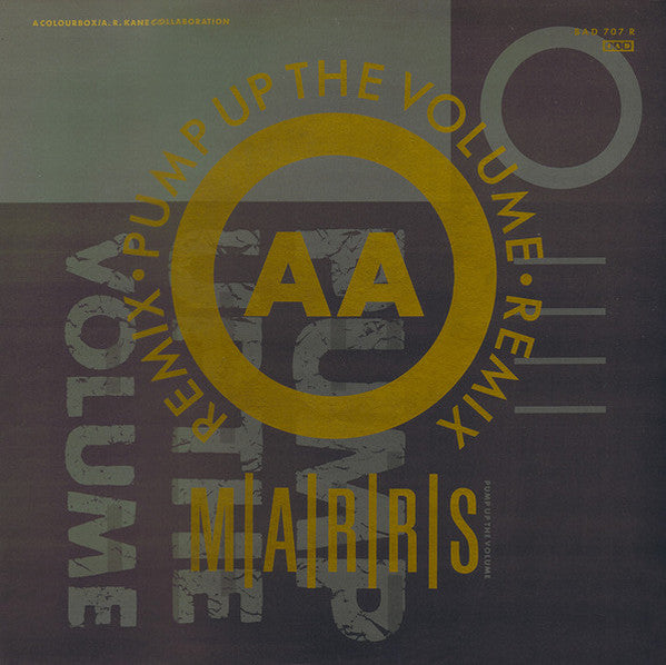 M|A|R|R|S : Pump Up The Volume (Remix) (12", Single, Bla)