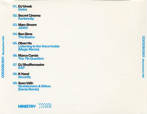 Sven Väth : Cocoon 2001 (CD, Mixed)