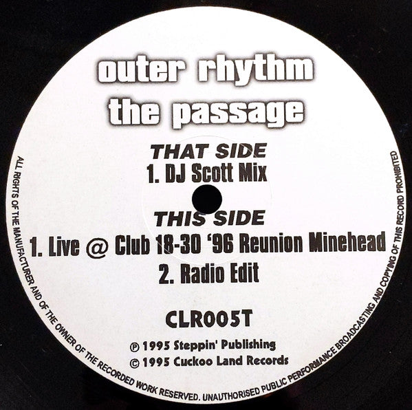 Outer Rhythm : The Passage (12")
