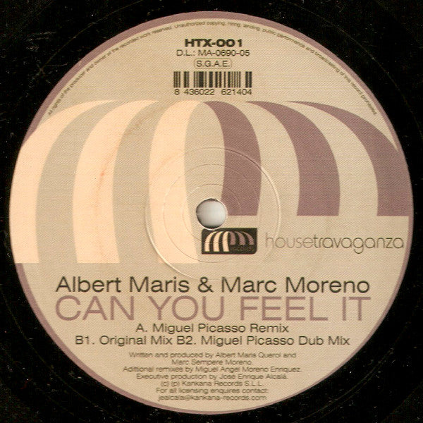 Albert Maris & Marc Moreno : Can You Feel It (12")