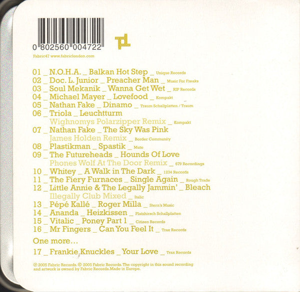 Rob Da Bank : Fabric 24 (CD, Mixed)