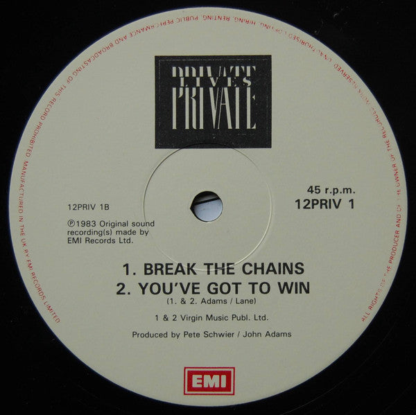 Private Lives : Break The Chains (12")
