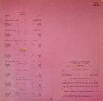 Ry Cooder : Bop Till You Drop (LP, Album, RE)