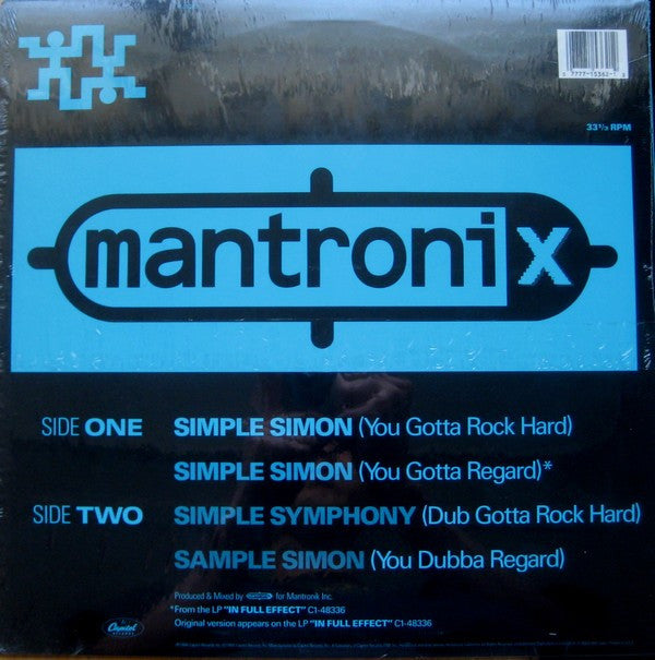 Mantronix : Simple Simon (You Gotta Regard) (12", Single)