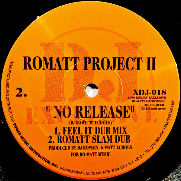 Romatt : No Release (12", EP)