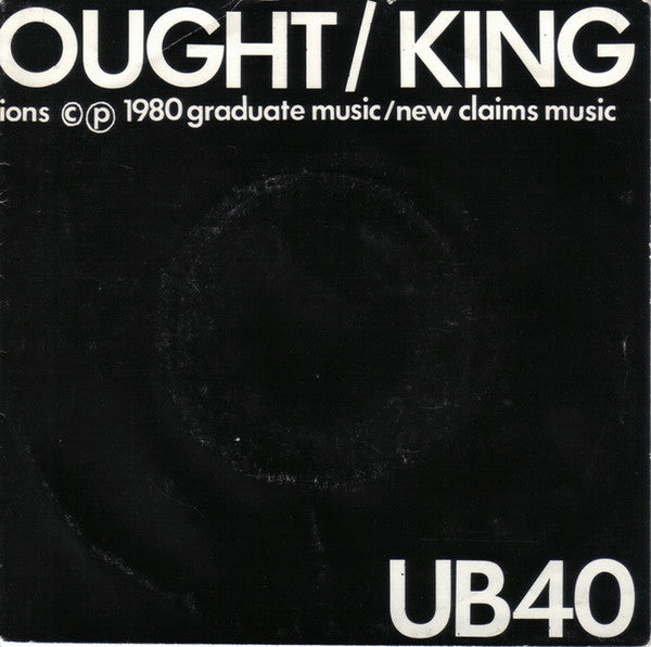 U.B. 40* : King / Food For Thought (7", Single, Sol)