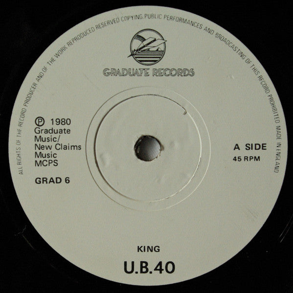 U.B. 40* : King / Food For Thought (7", Single, Sol)