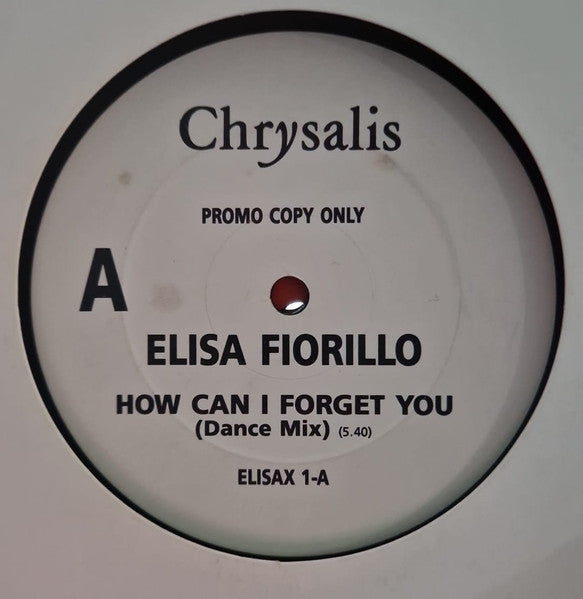 Elisa Fiorillo : How Can I Forget You (12", Promo)