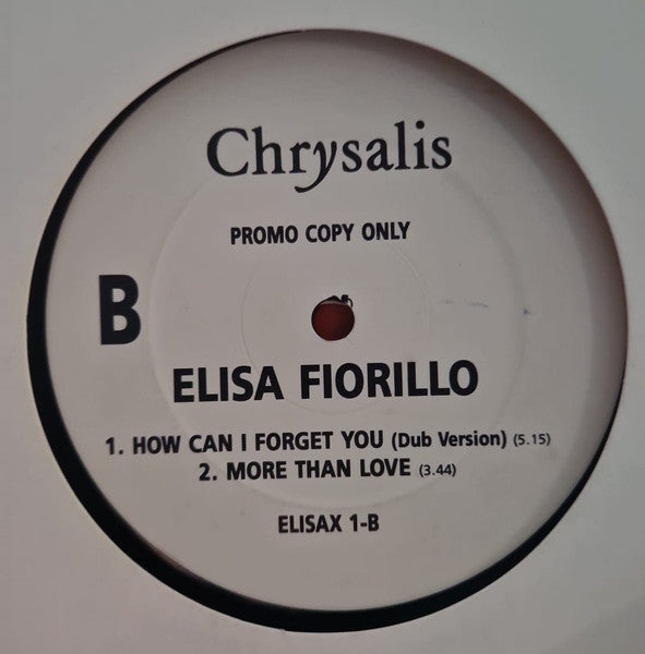 Elisa Fiorillo : How Can I Forget You (12", Promo)