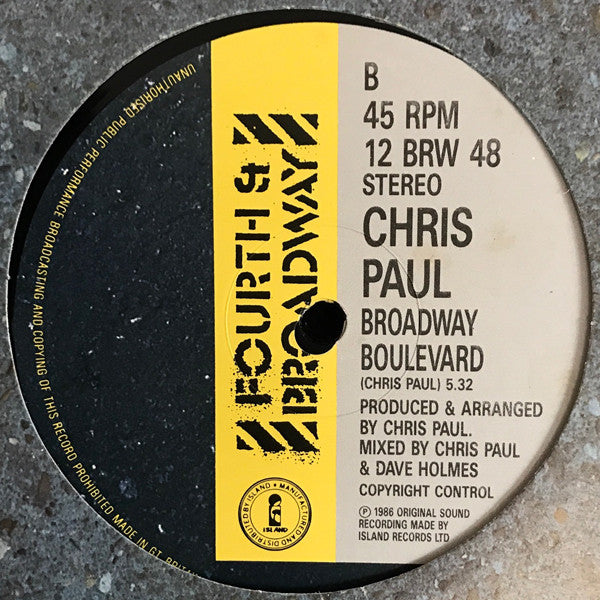 Chris Paul Featuring The Voice Of David Joseph : Expansions '86 (Expand Your Mind) (12")