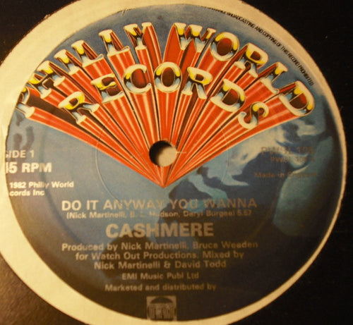 Cashmere (2) : Do It Anyway You Wanna (12")
