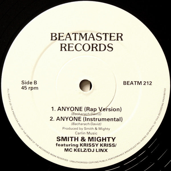 Smith & Mighty : Anyone (12")
