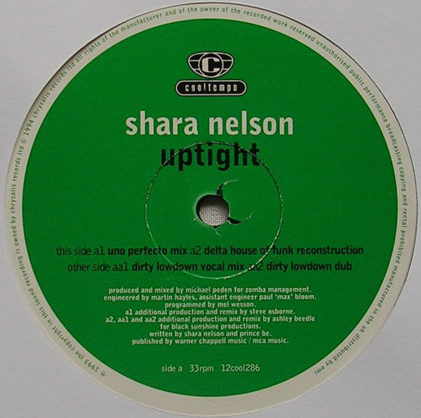 Shara Nelson : Uptight (12")