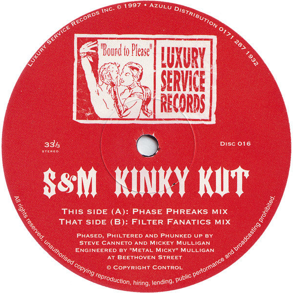 S & M : Kinky Kut (12")