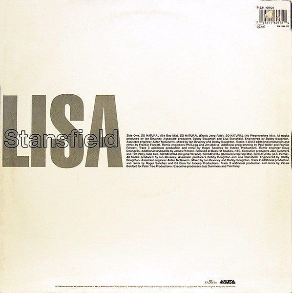 Lisa Stansfield : So Natural (12")