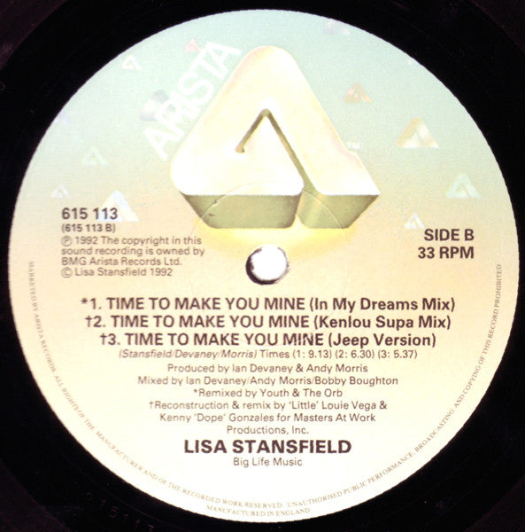 Lisa Stansfield : Time To Make You Mine (12")