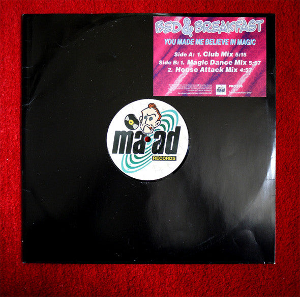 Bed & Breakfast : You Made Me Believe In Magic (12", Promo)