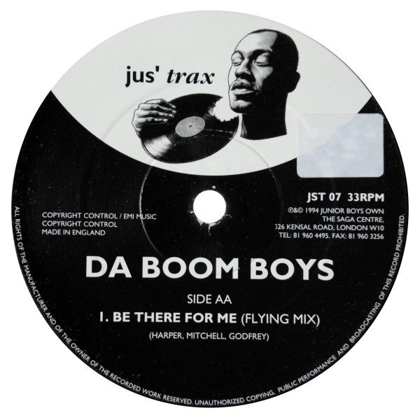 Da Boom Boys : Be There For Me (12")