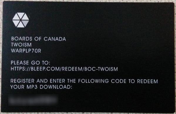 Boards Of Canada : Twoism (LP, MiniAlbum, RE, W/Lbl)