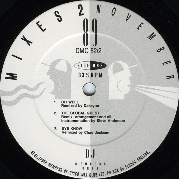 Various : November 89 - Mixes 2 (12", P/Mixed)