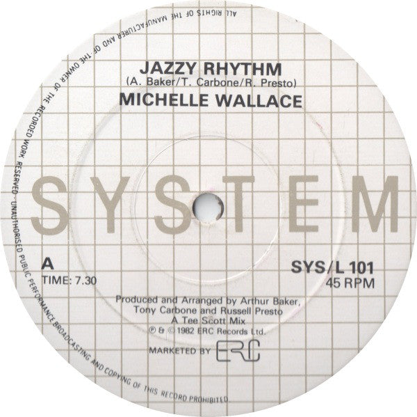 Michelle Wallace / Brenda Watts : Jazzy Rhythm / Who Needs A Love Like That (12")