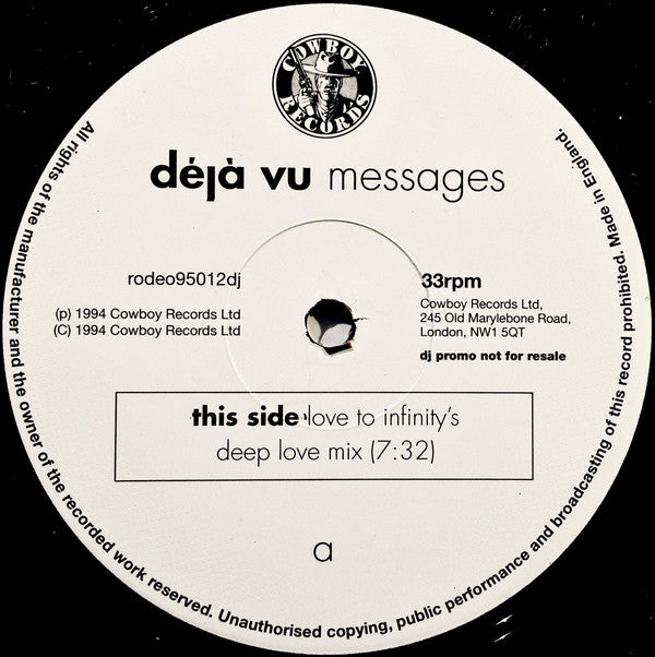 Deja Vu : Messages (2x12", Promo)